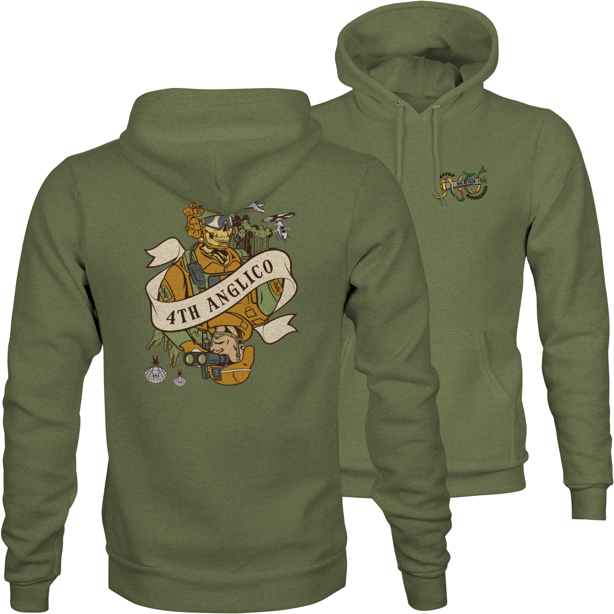 4th ANGLICO Death Card Hoodie