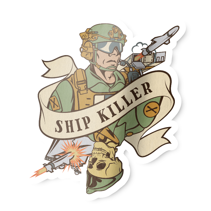NMESIS Ship Killer Death Card Sticker