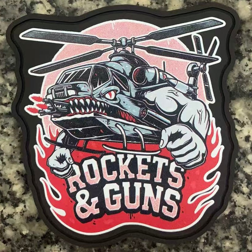 Rose Hill Rockets Patch Rockets & Guns PVC Patch – Heavily Suppressed