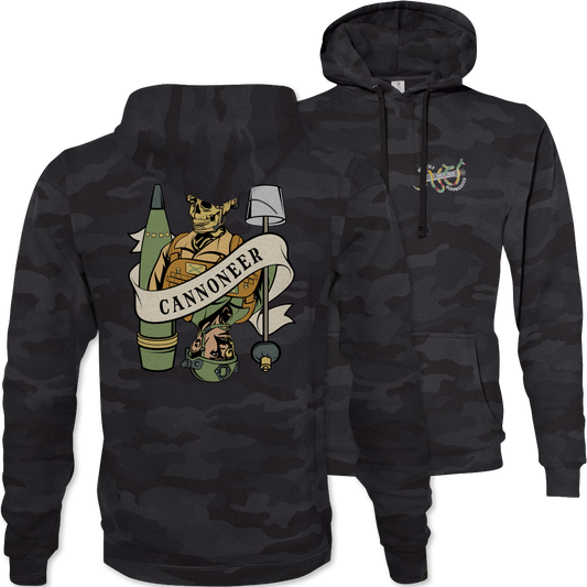 Cannoneer Death Card Camouflage Hoodie