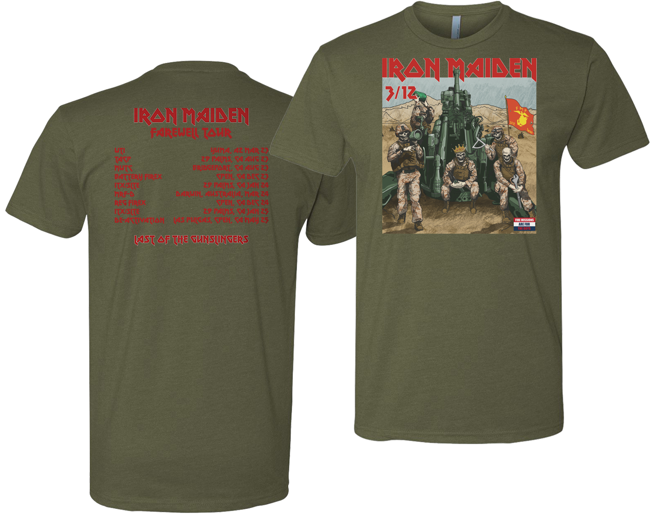 Iron Maiden 3/12 "Farewell Tour" Tee