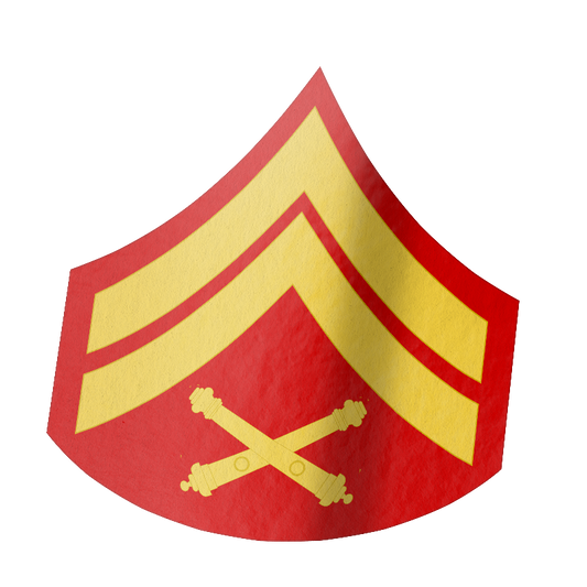 Cross Cannon Rank Sticker