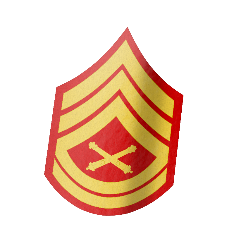 Cross Cannon Rank Sticker
