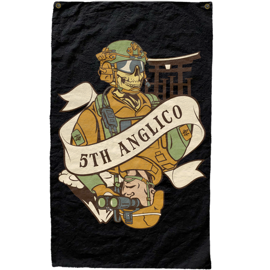 5th ANGLICO Death Card Flag