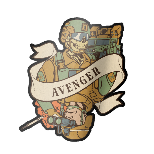 Avenger Death Card Sticker