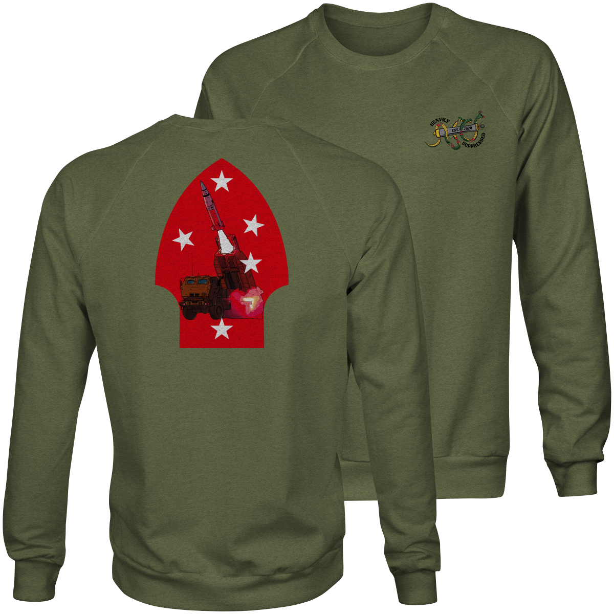 Second To None HIMARS Sweatshirt - rocket artillery sweatshirt