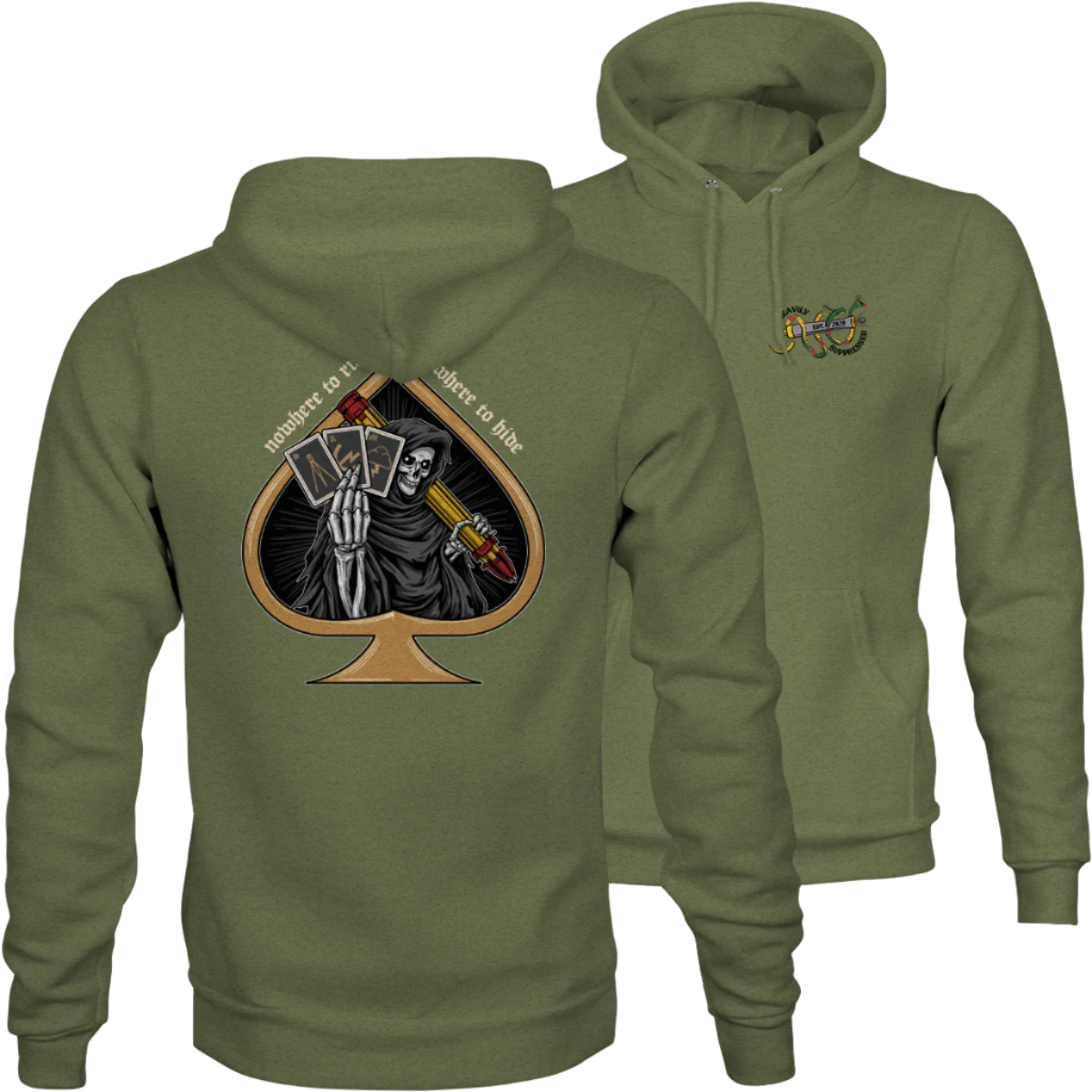 Nowhere To Run Hoodie - Target Acquisition Platoon artillery hoodie