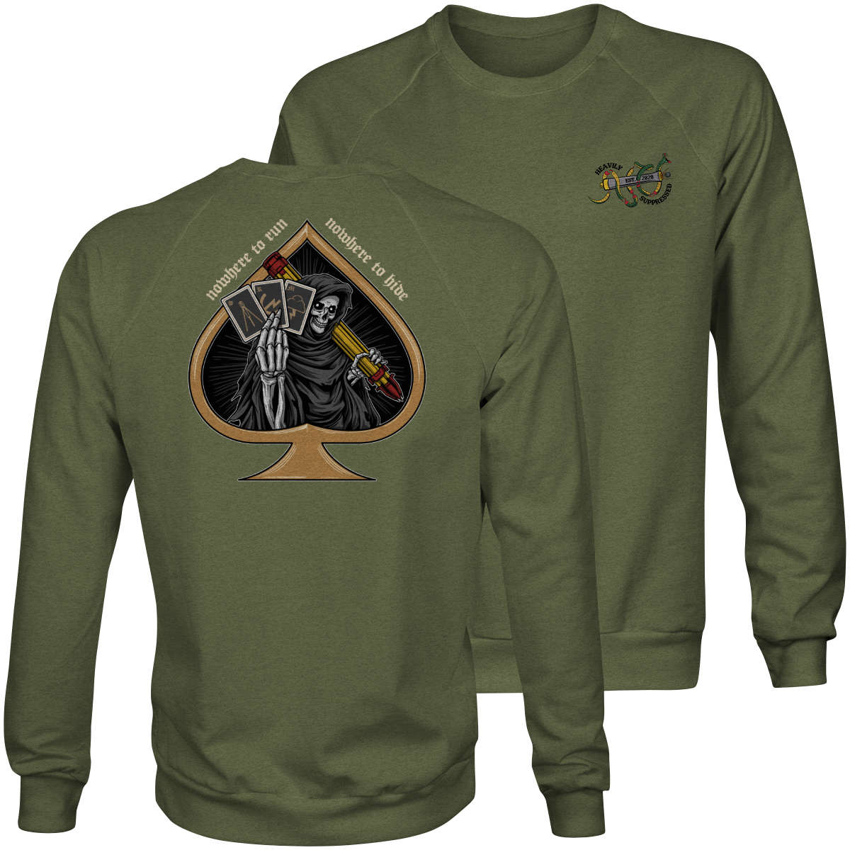 Nowhere To Run Sweatshirt - Target Acquisition Platoon sweatshirt