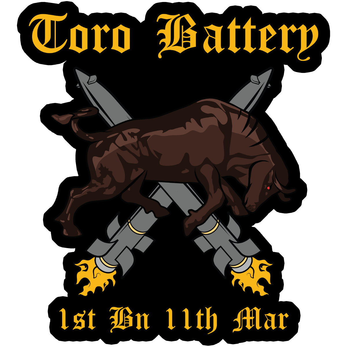 Toro Battery - Sticker – Heavily Suppressed