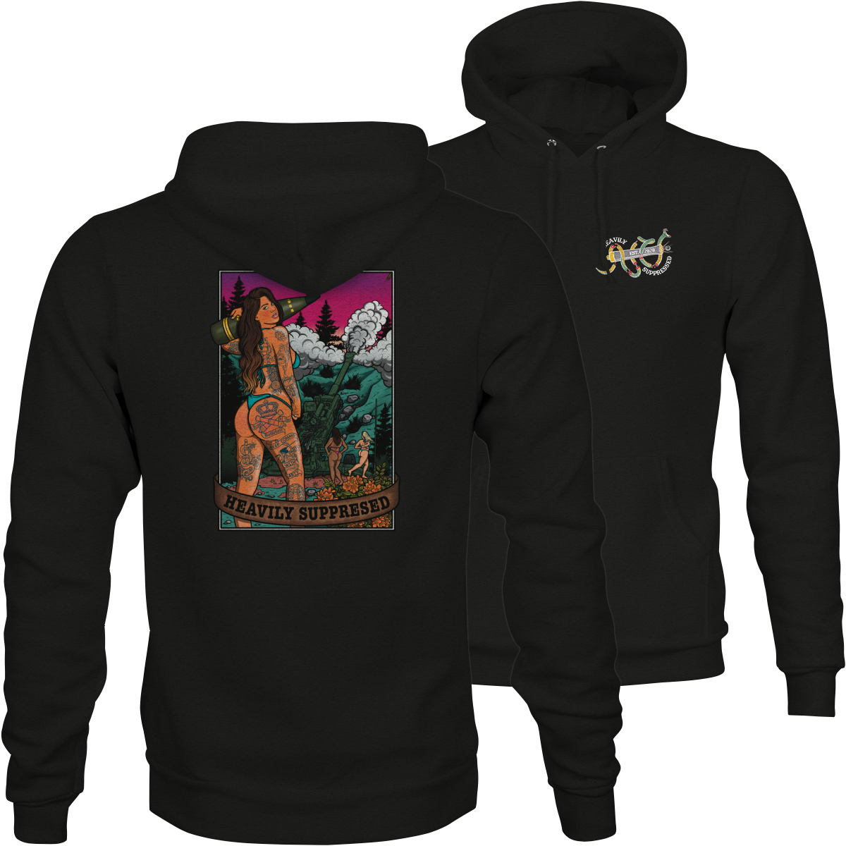 Battery Pin Up Hoodie