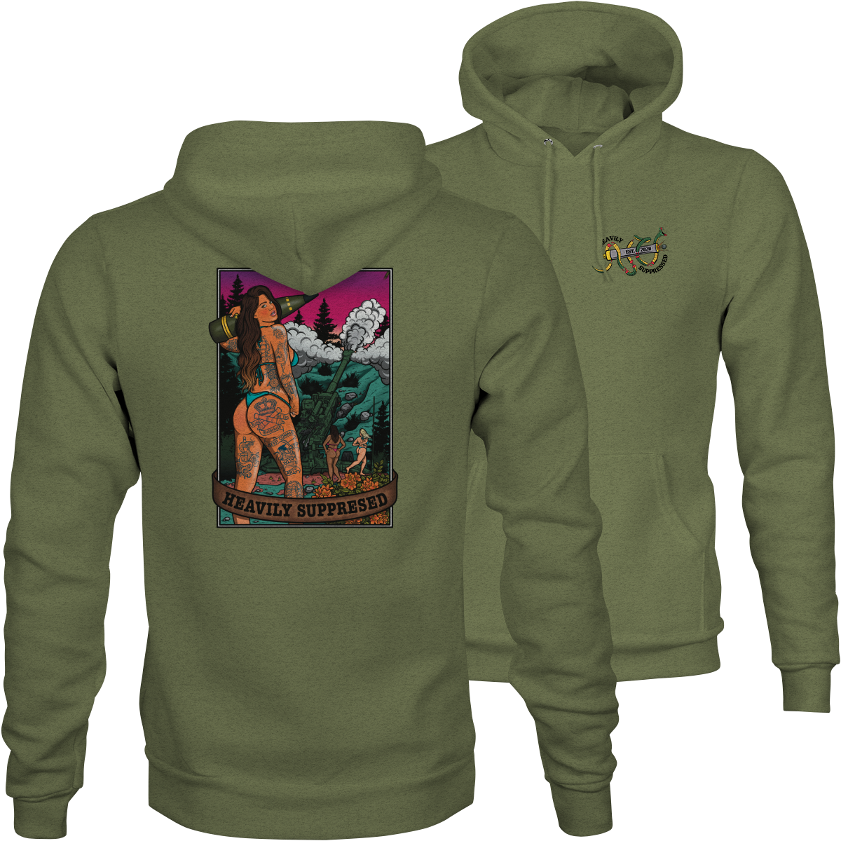 Battery Pin Up Hoodie