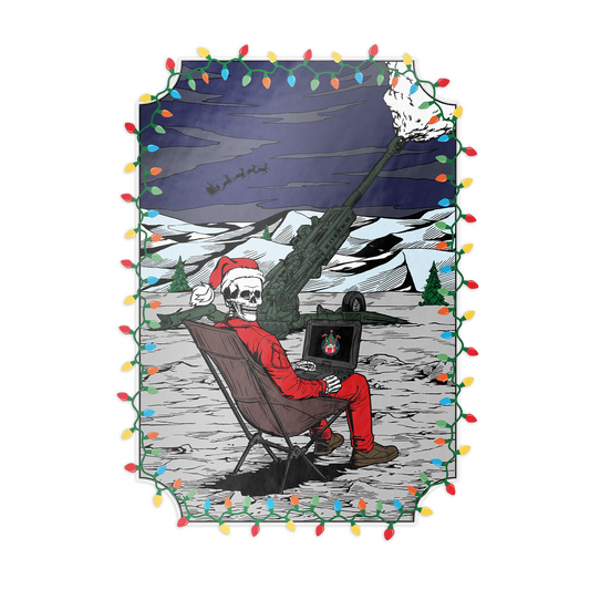 Christmas Cannon - Sticker