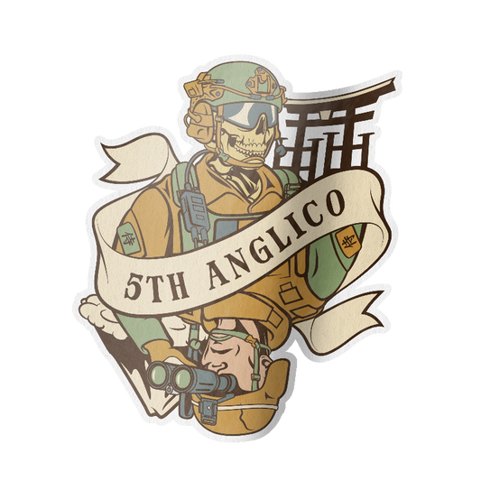 5th ANGLICO Death Card Sticker