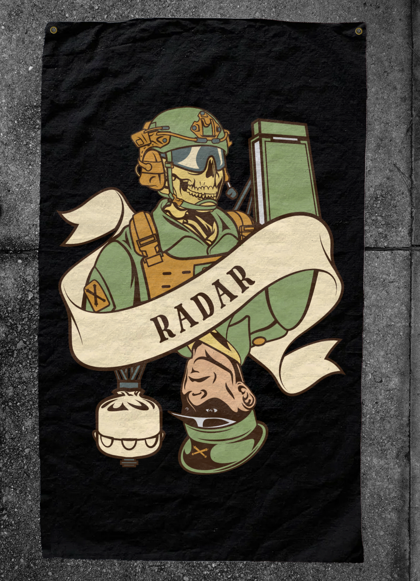 Radar Death Card Flag