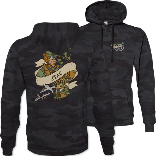 JTAC Death Card Camouflage Hoodie