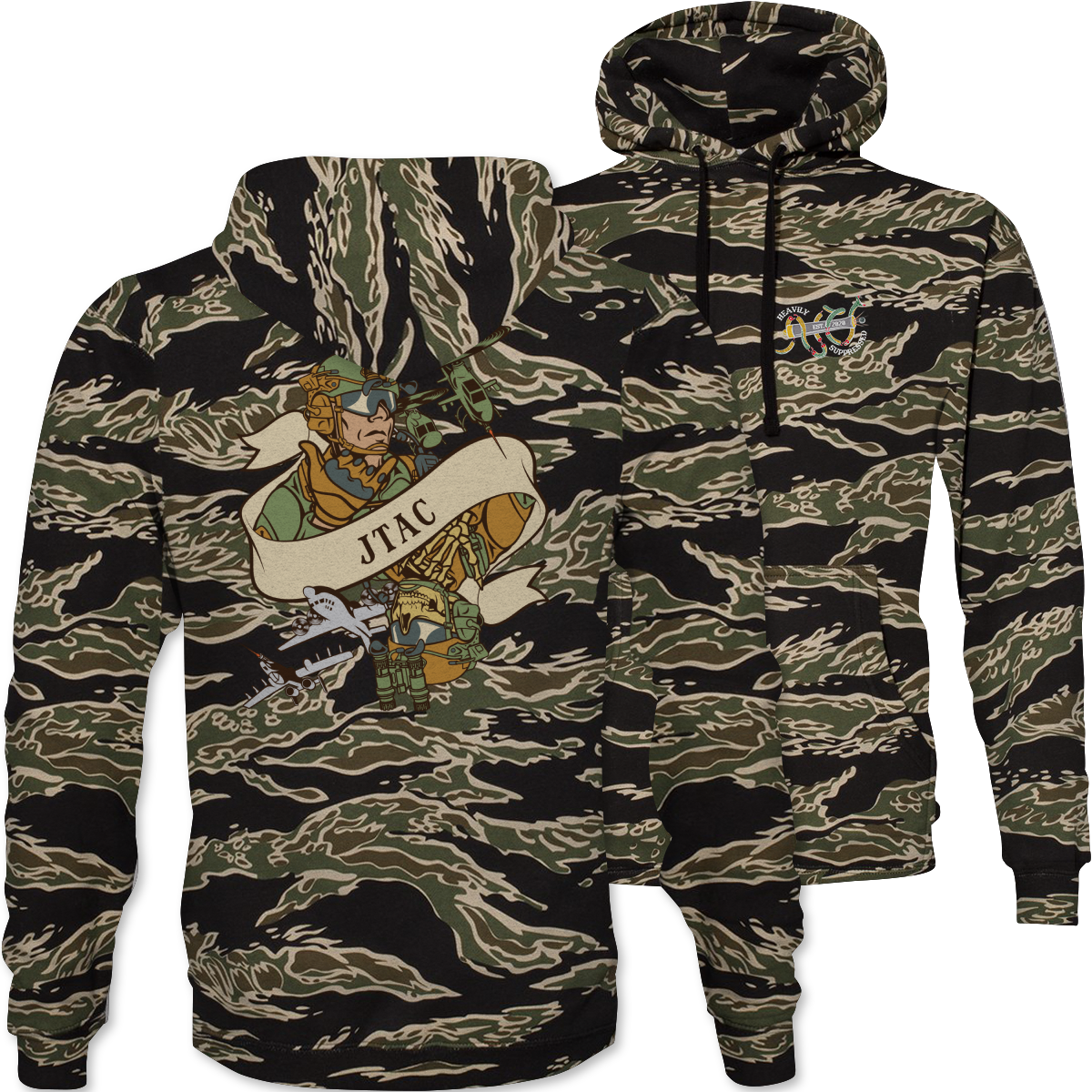 JTAC Death Card Camouflage Hoodie