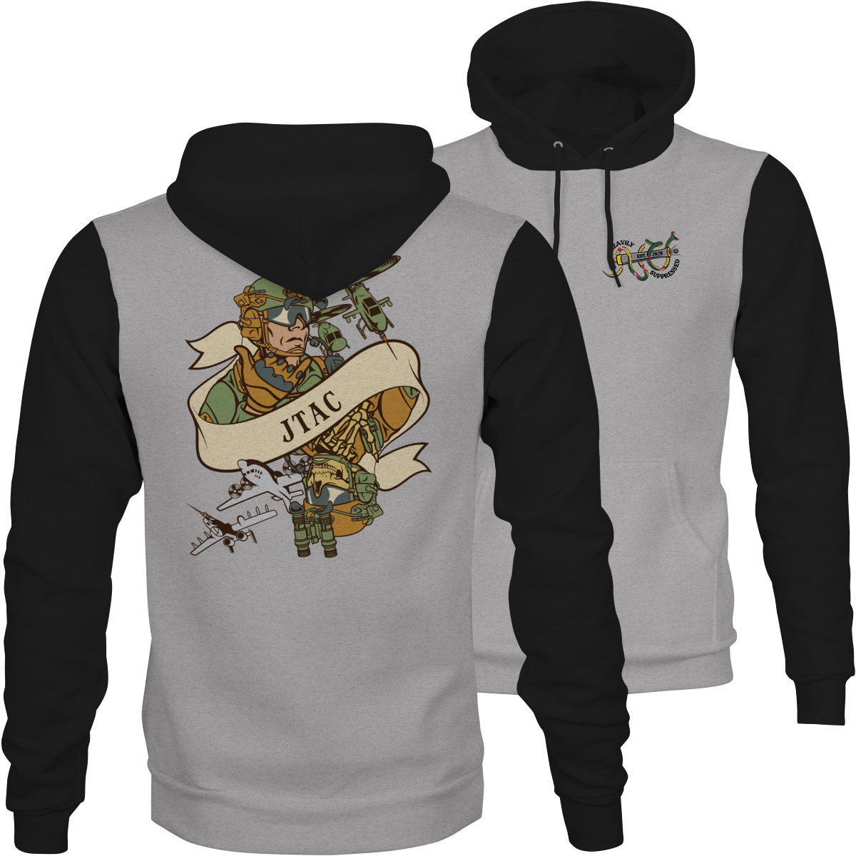 JTAC Death Card Camouflage Hoodie
