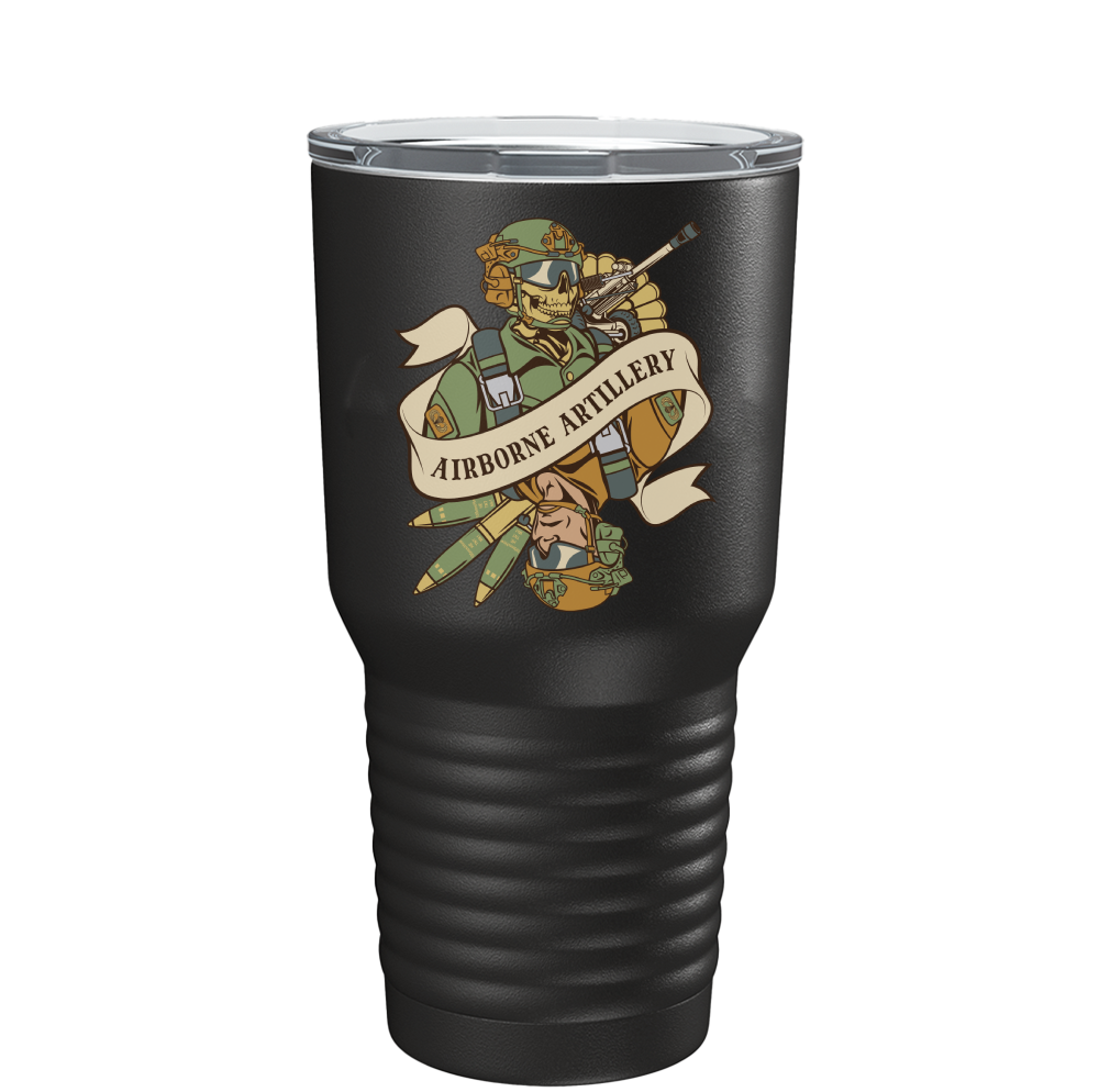 Airborne Artillery Death Card Tumbler