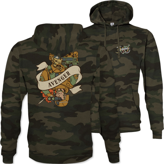 Avenger Death Card Camouflage Hoodie