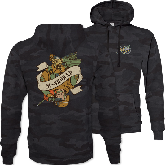 M-SHORAD Death Card Camouflage Hoodie