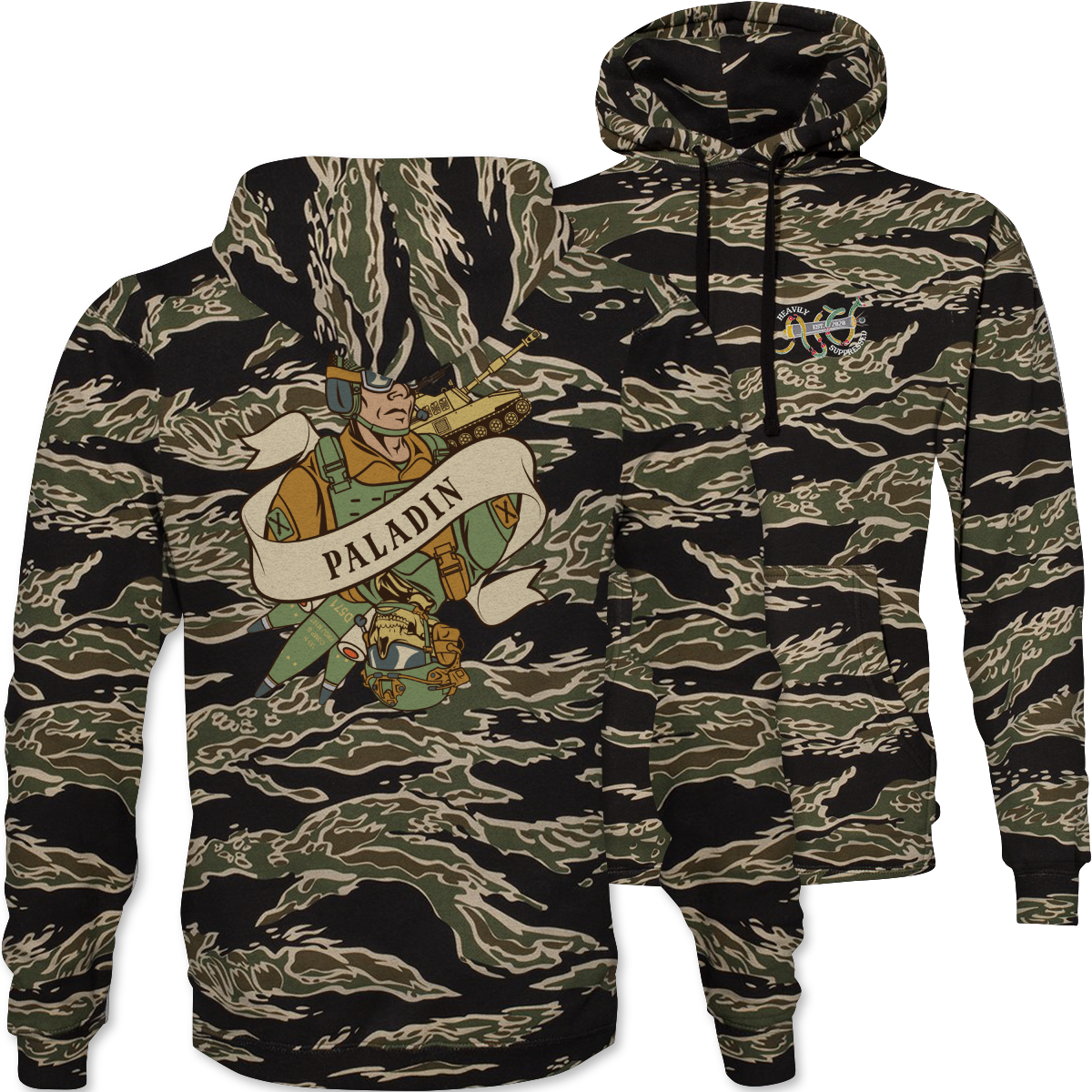 Paladin Death Card Camouflage Hoodie