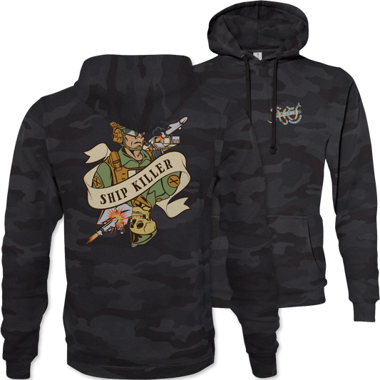 NMESIS Death Card Camouflage Hoodie