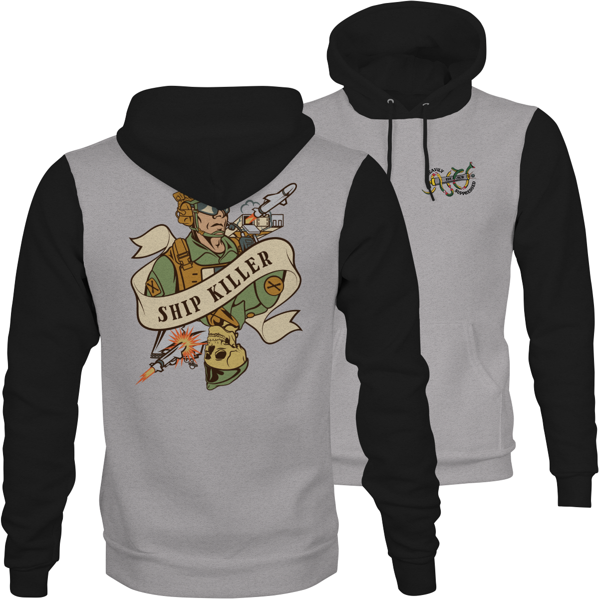 NMESIS Death Card Camouflage Hoodie