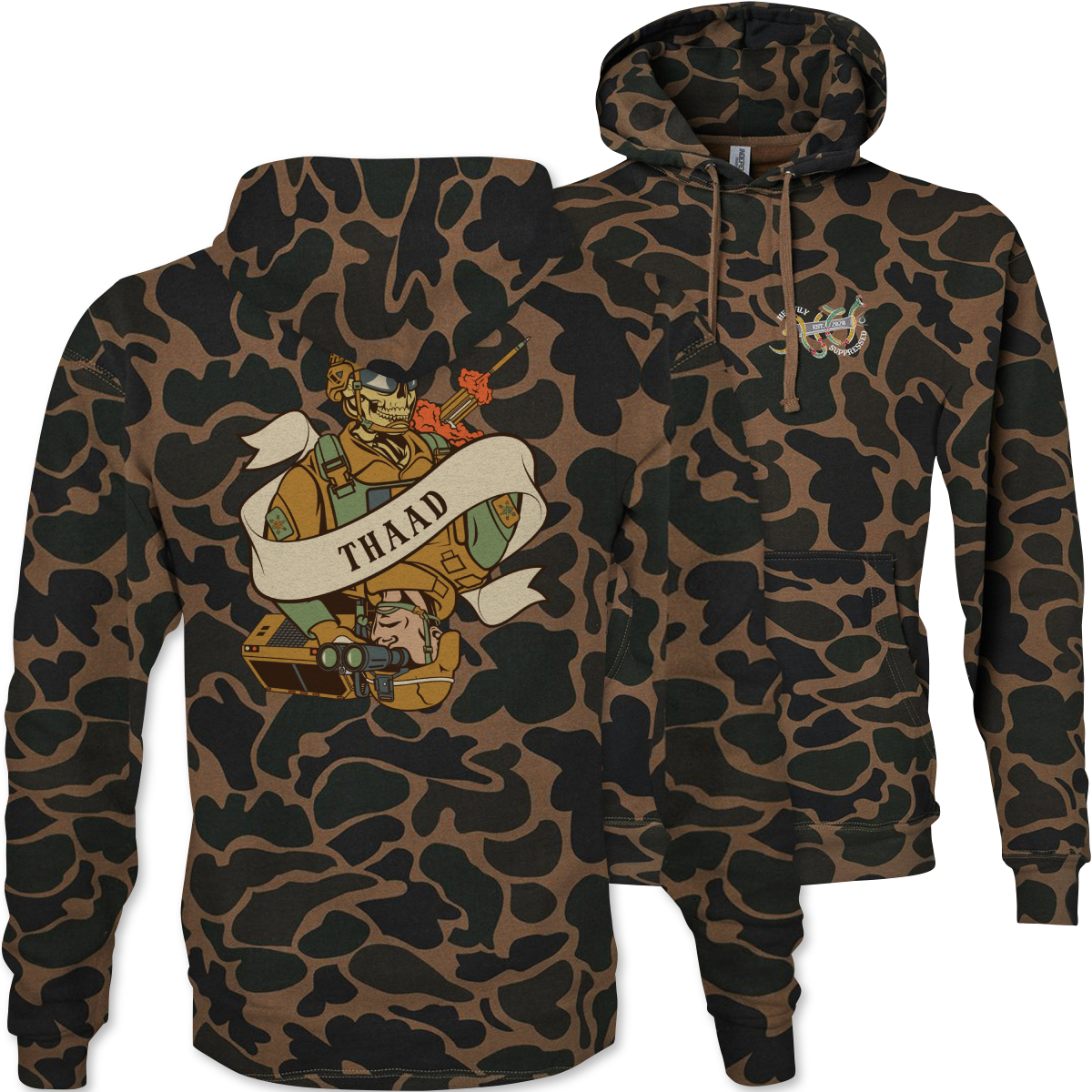 THAAD Death Card Camouflage Hoodie