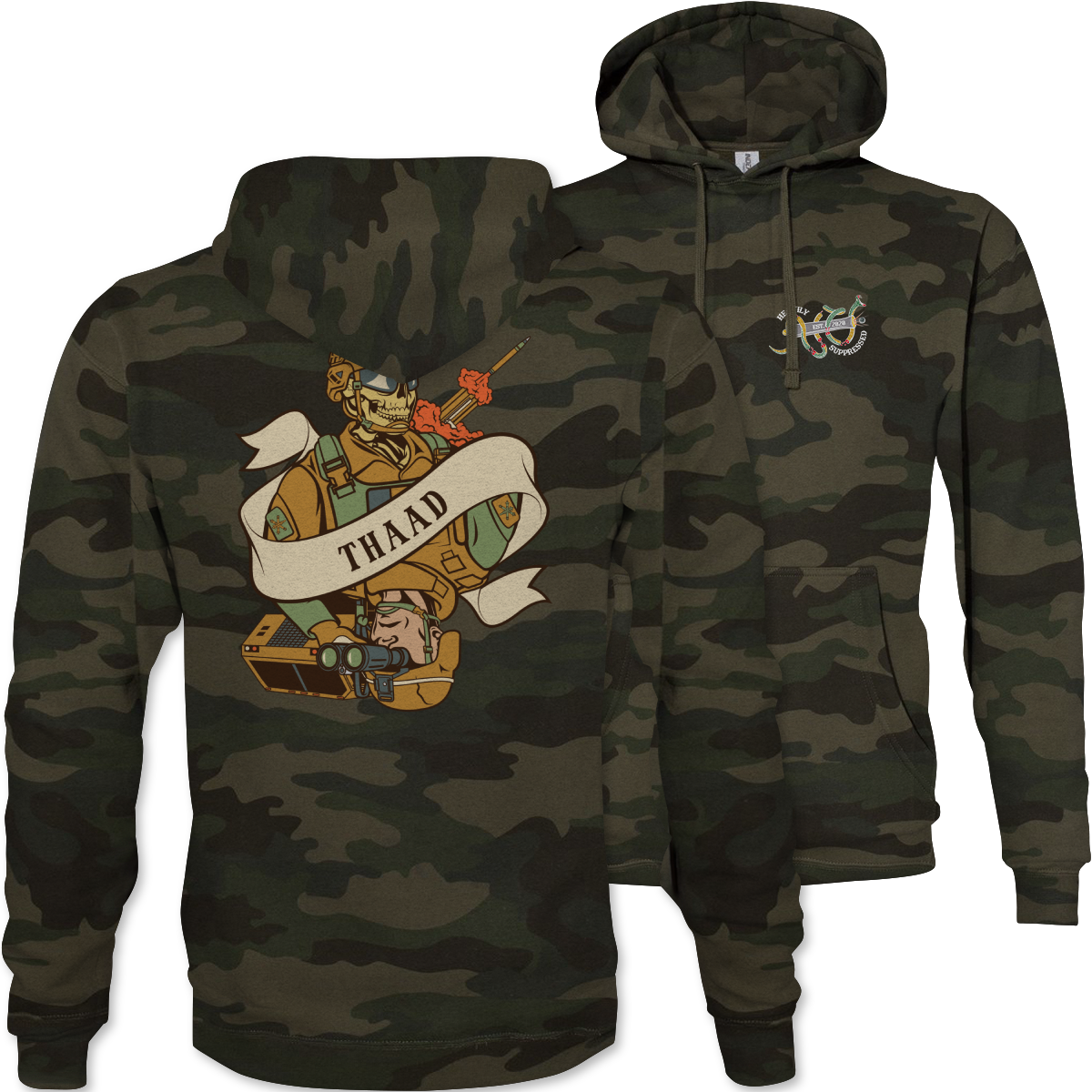 THAAD Death Card Camouflage Hoodie