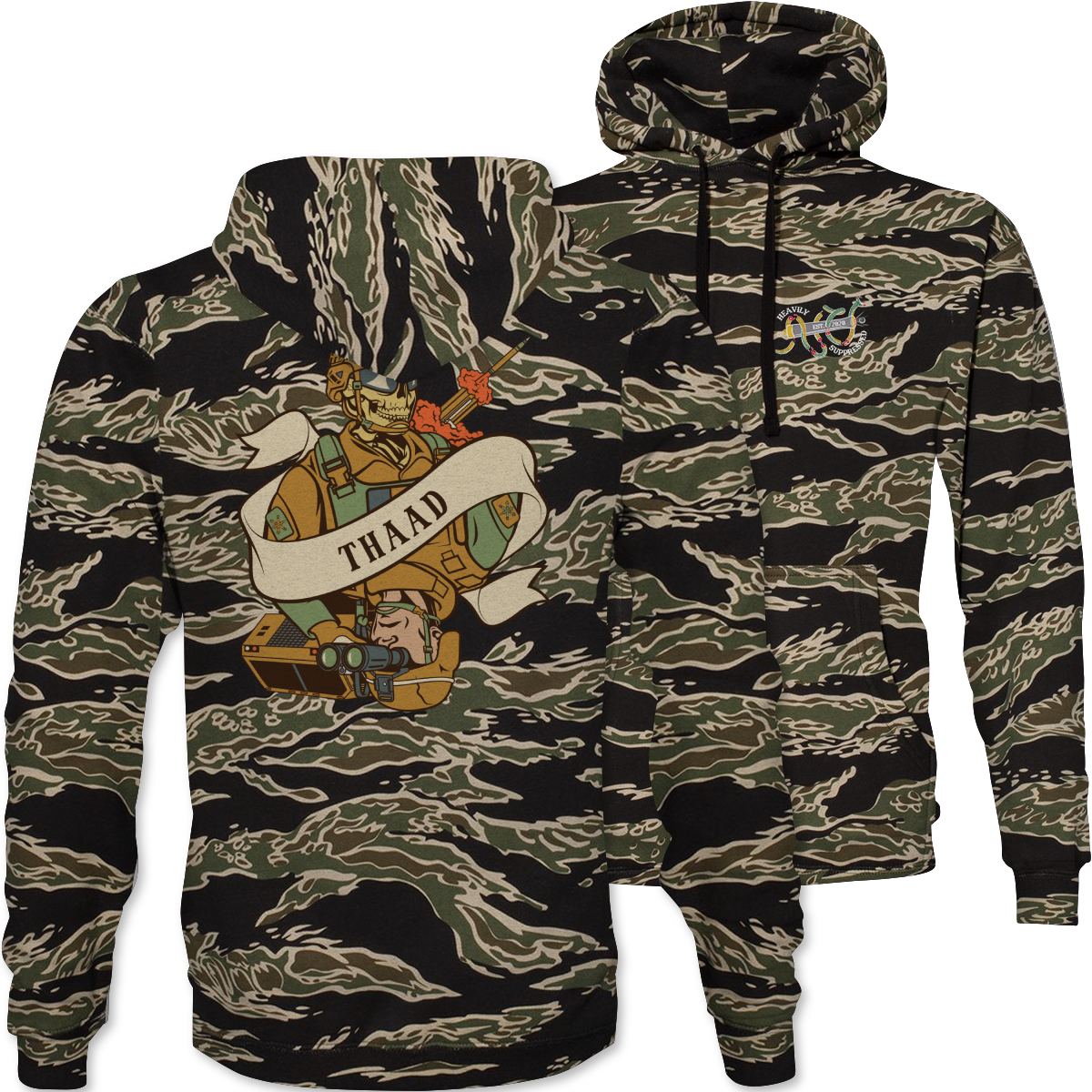 THAAD Death Card Camouflage Hoodie
