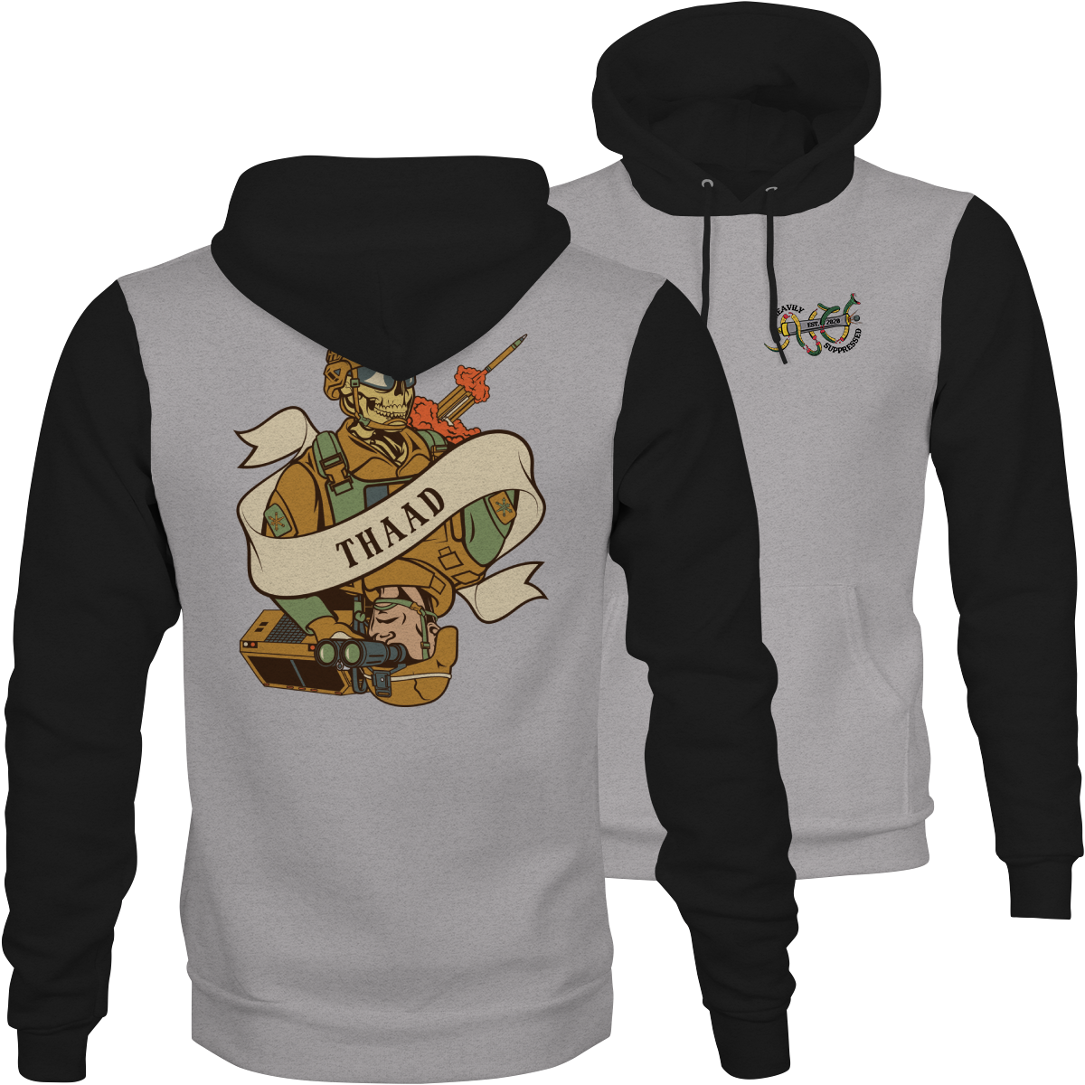 THAAD Death Card Camouflage Hoodie