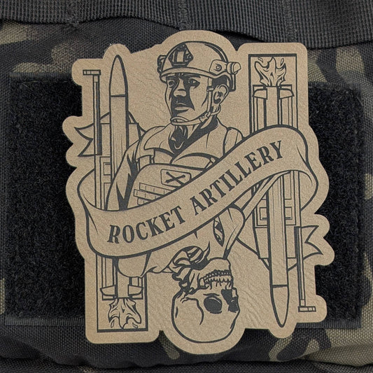 Rockets Death Card Leather Patch