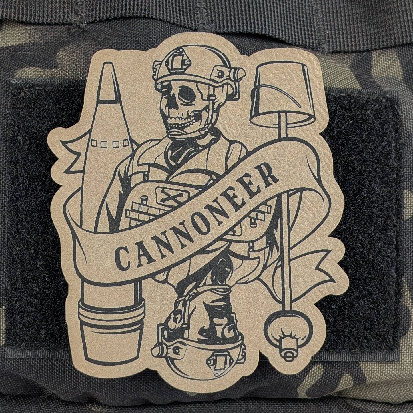 Cannoneer Death Card Leather Patch