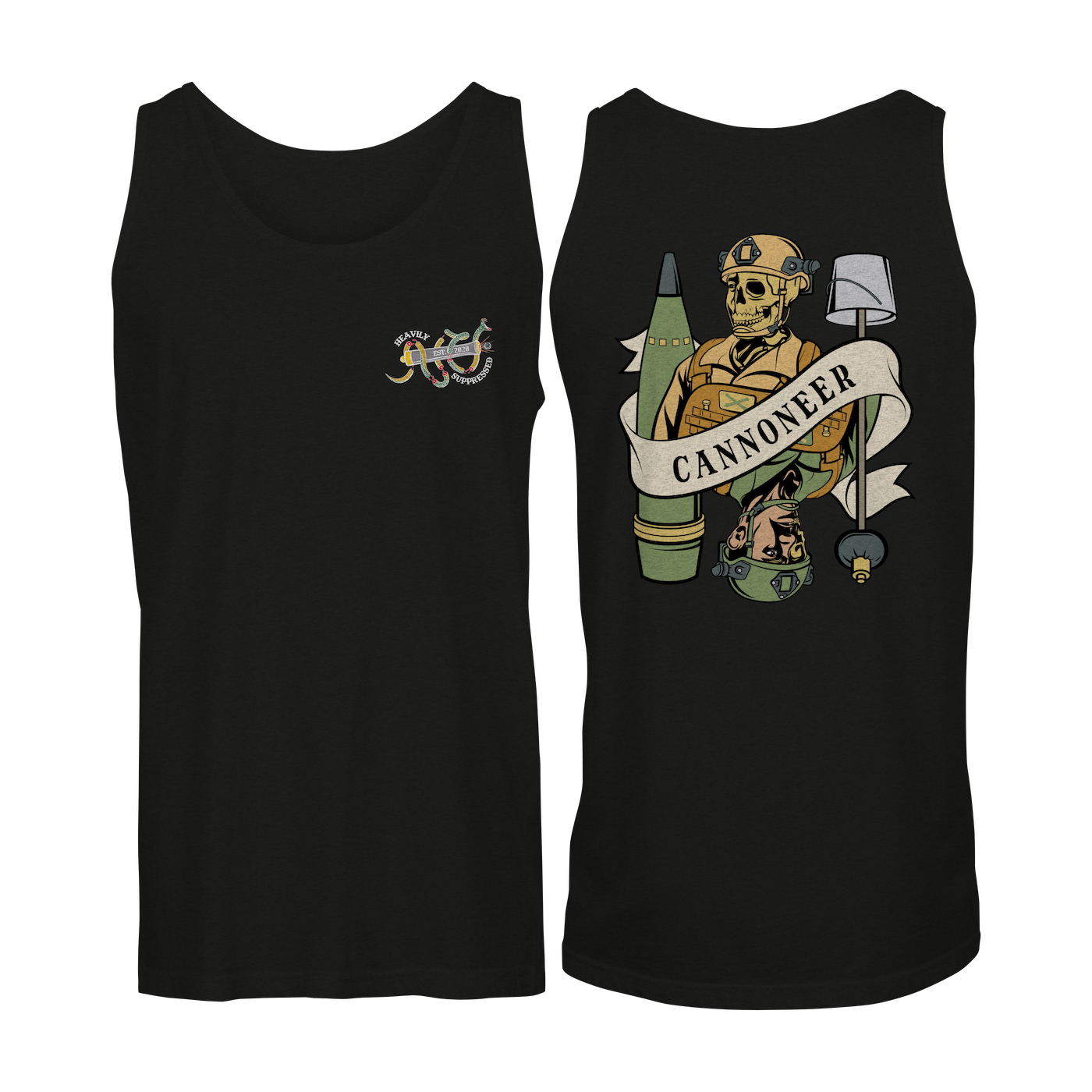 Cannoneer Death Card - Tank Top