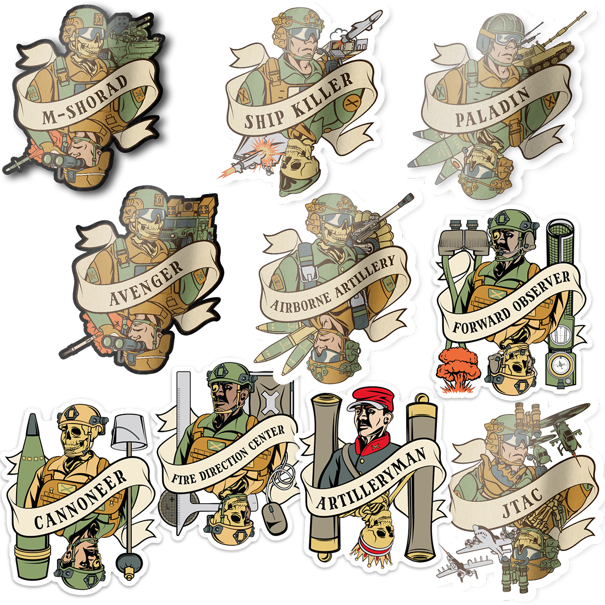 Deact Sticker Death Card Sticker Pack – Heavily Suppressed