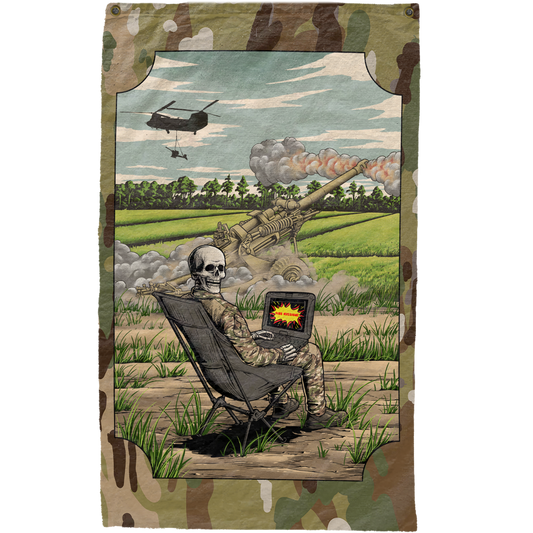 Airborne Artillery Lawn Chair Flag