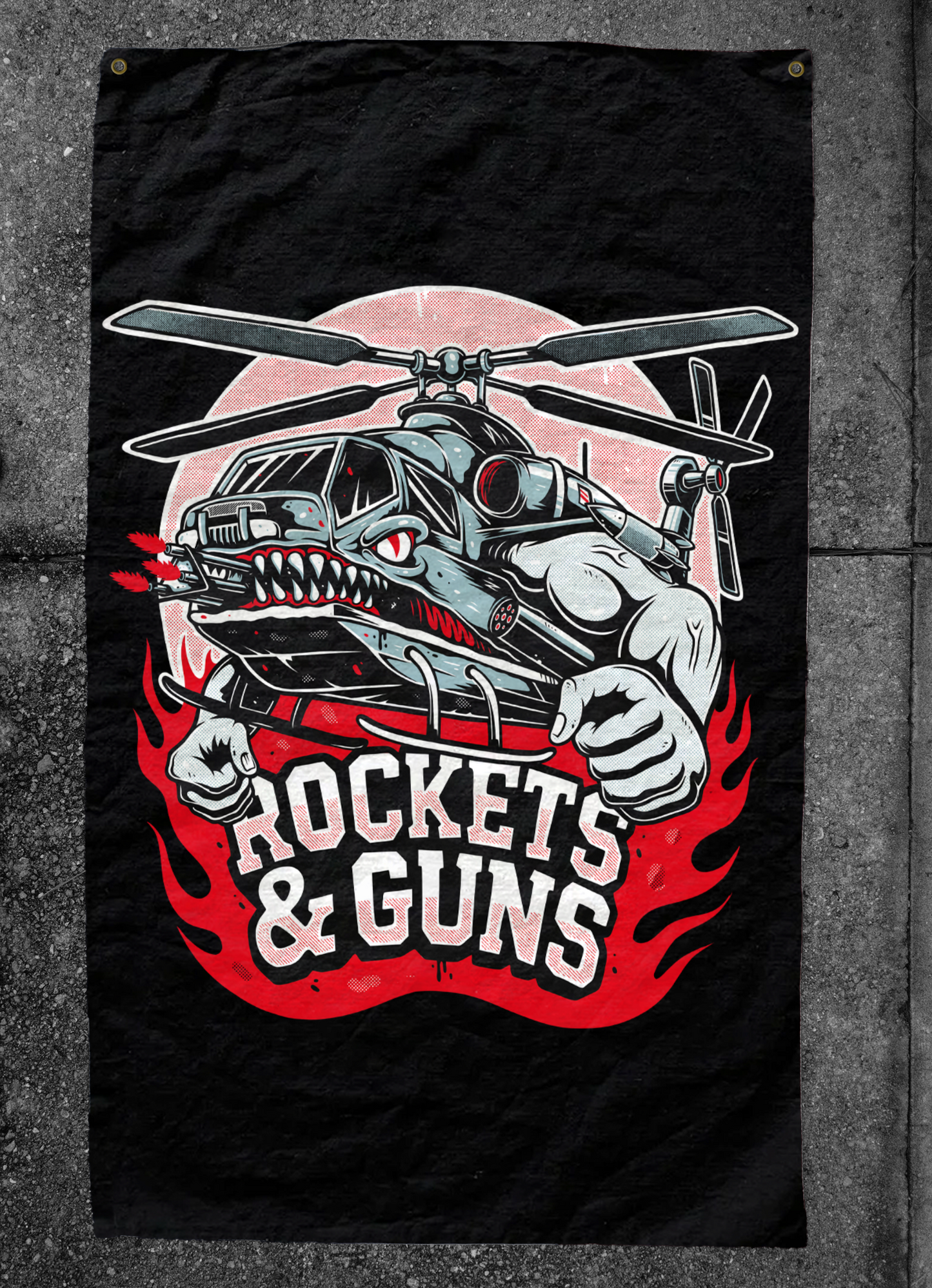 Rockets & Guns Flag