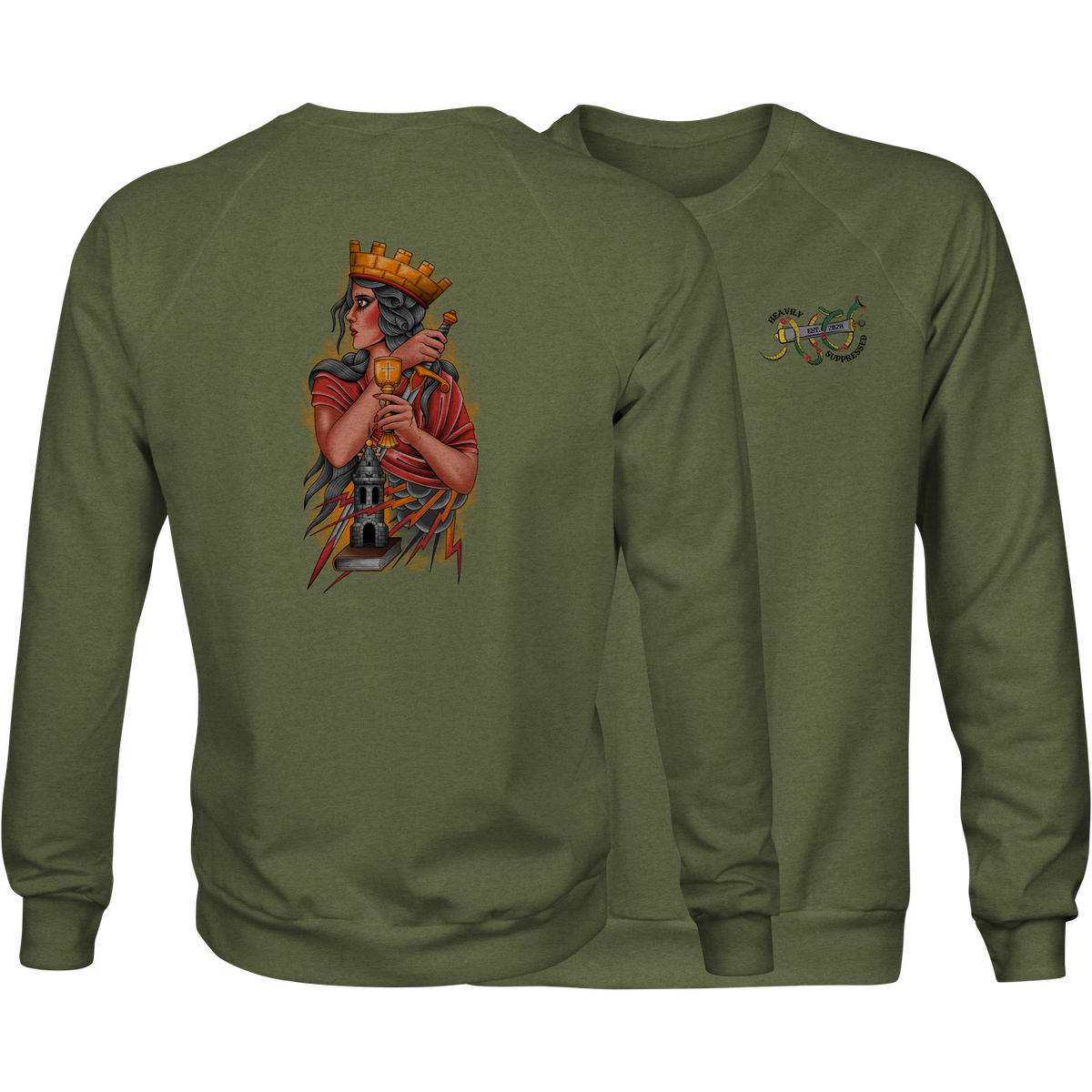 Patron Saint Sweatshirt - Saint Barbara artillery sweatshirt