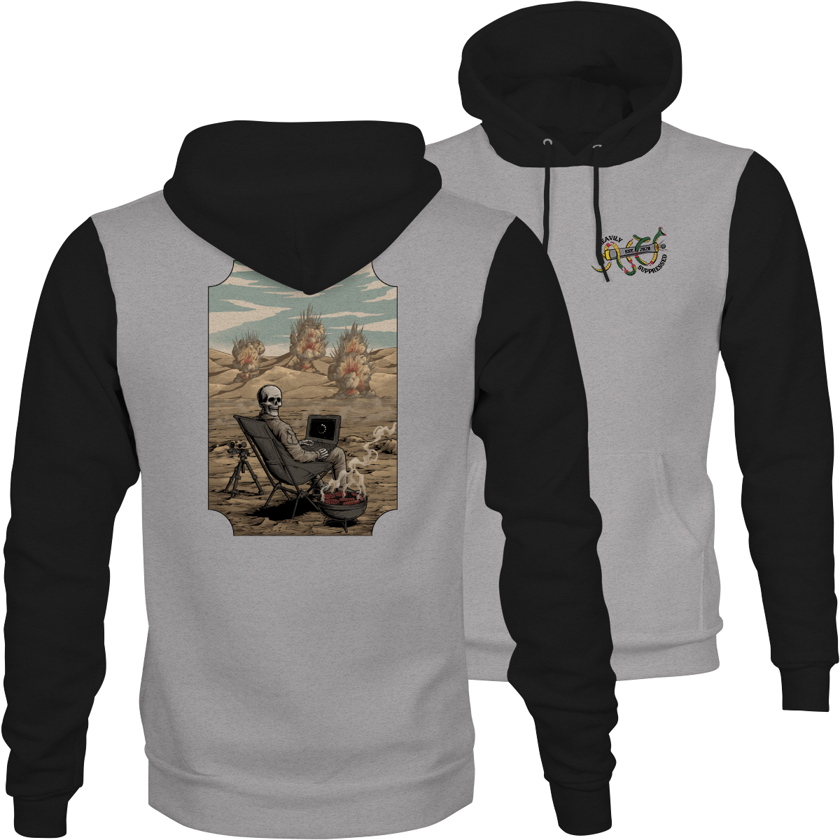 Observe and Chill Camouflage Hoodie