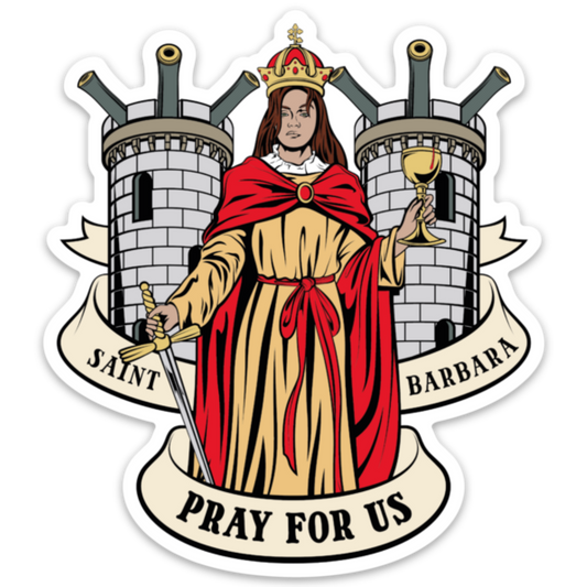 Saint Barbara Death Card Sticker