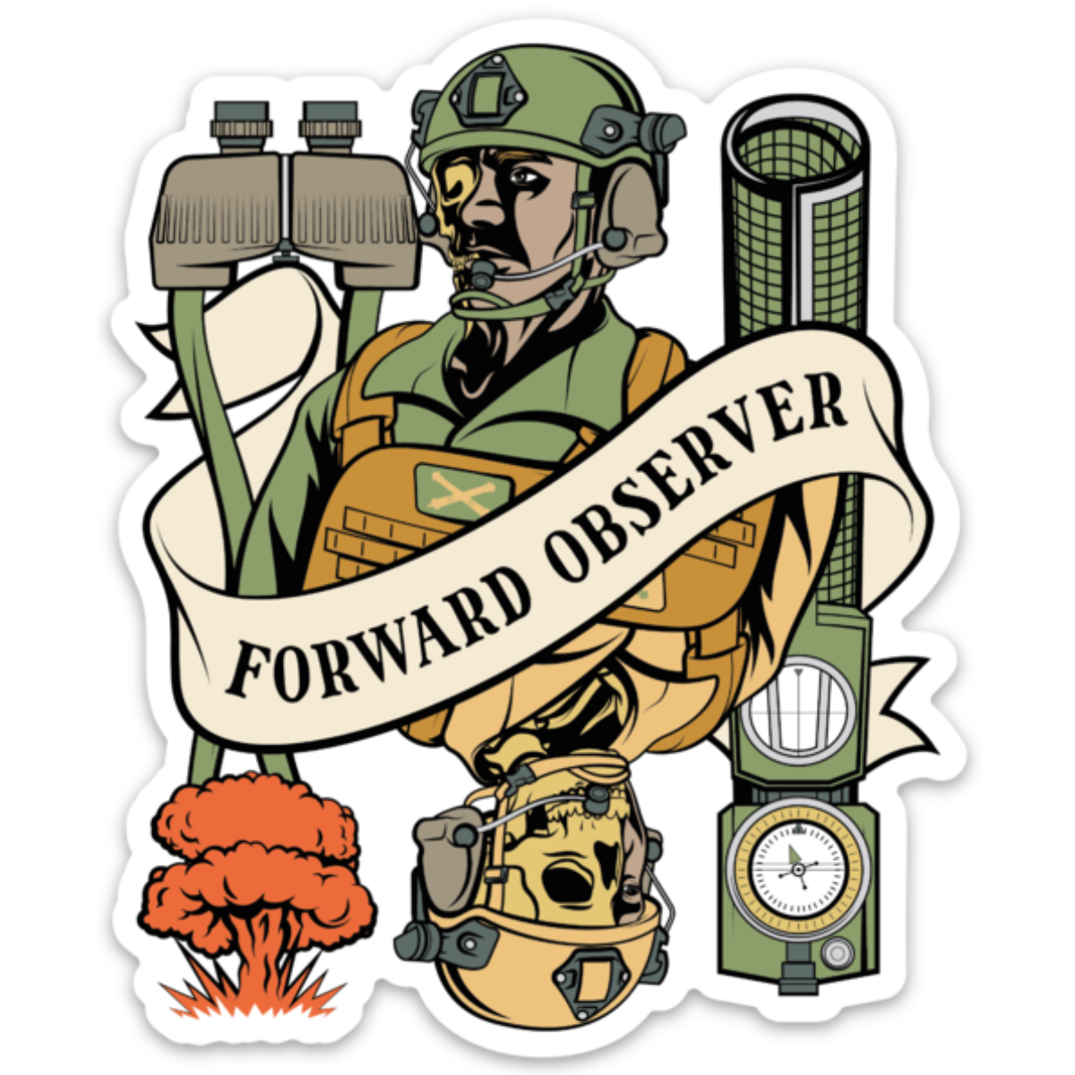 Observer Death Card Sticker – Heavily Suppressed