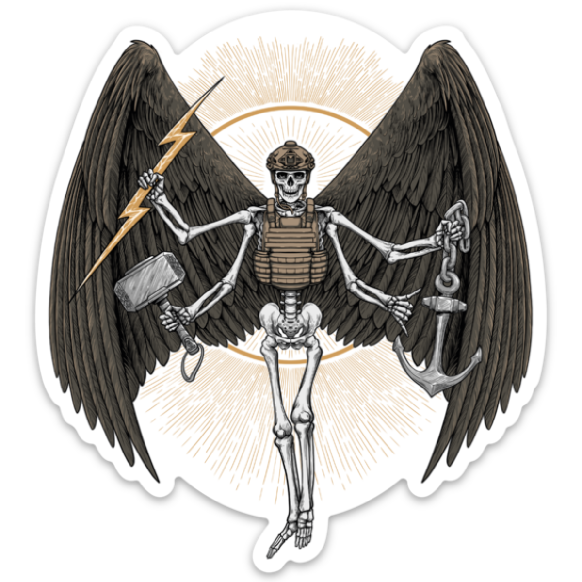 Angel Of Death Sticker – Heavily Suppressed