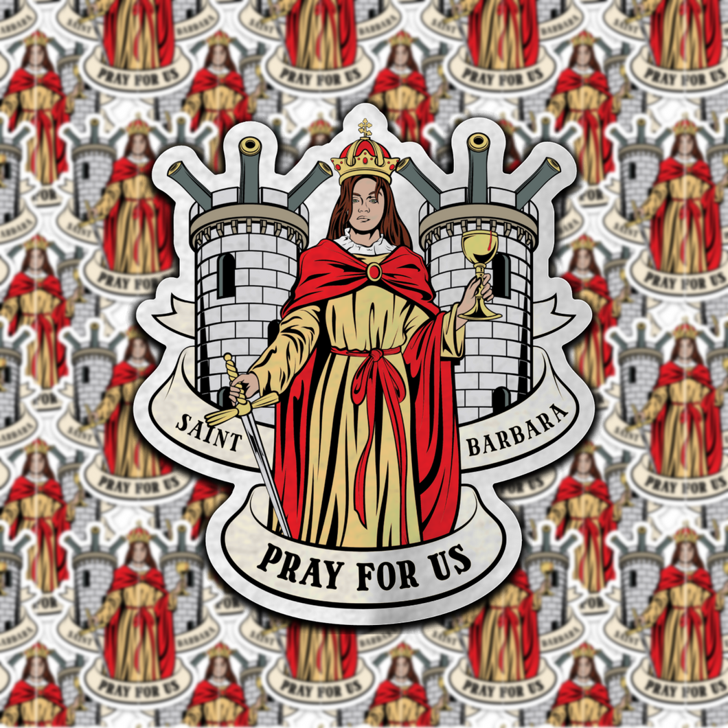 Saint Barbara Death Card Sticker