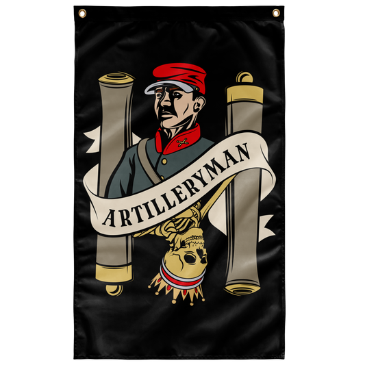 Artilleryman Death Card Flag